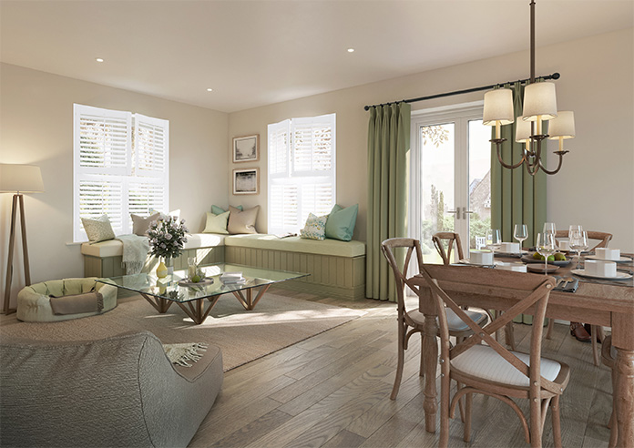 Kensington, Atlantic White - Tier on Tier Twist&Fit Plantation Shutter - Image 8